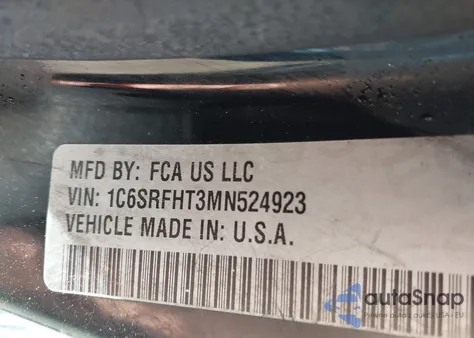 2021 Ram 1500 Limited 4X4 5'7 Box из США, поврежденный, VIN 1C6SRFHT3MN524923